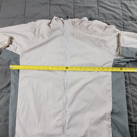 Merrell Adults XL Beige Full Zip Windbreaker Jacket Long Sleeve Lightweight - Picture 6 of 9